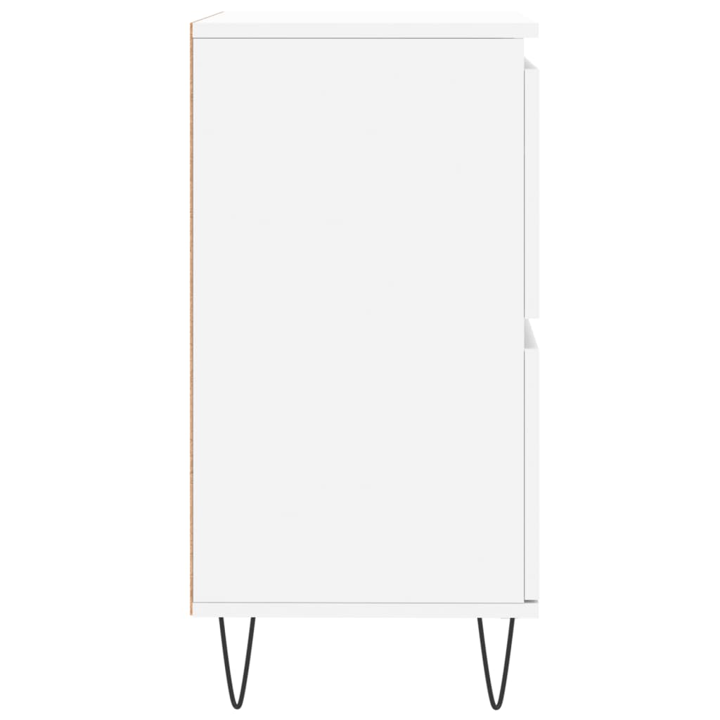 Příborník Bílý 60 X 35 X 70 Cm Kompozitní Dřevo