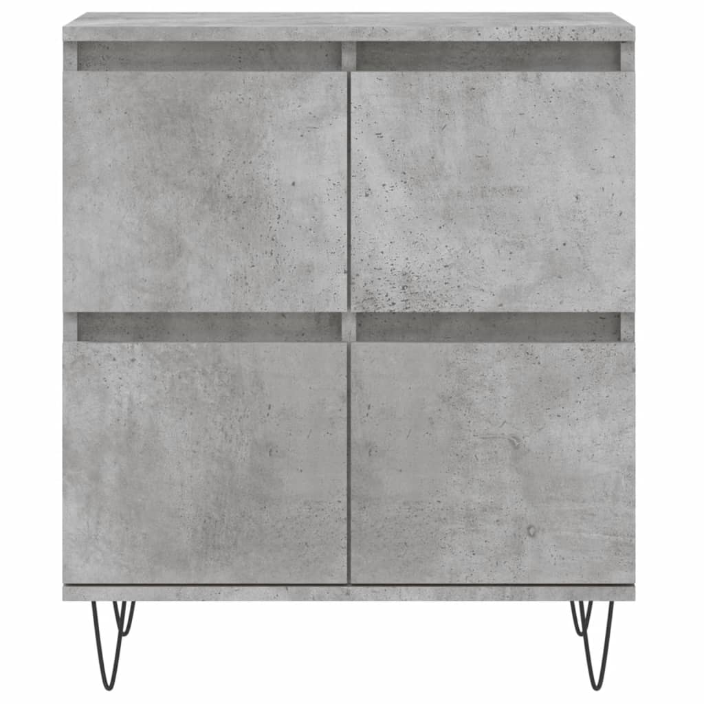 Příborník Betonově Šedý 60 X 35 X 70 Cm Kompozitní Dřevo
