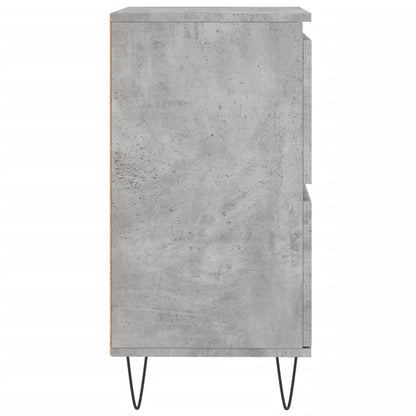 Příborník Betonově Šedý 60 X 35 X 70 Cm Kompozitní Dřevo
