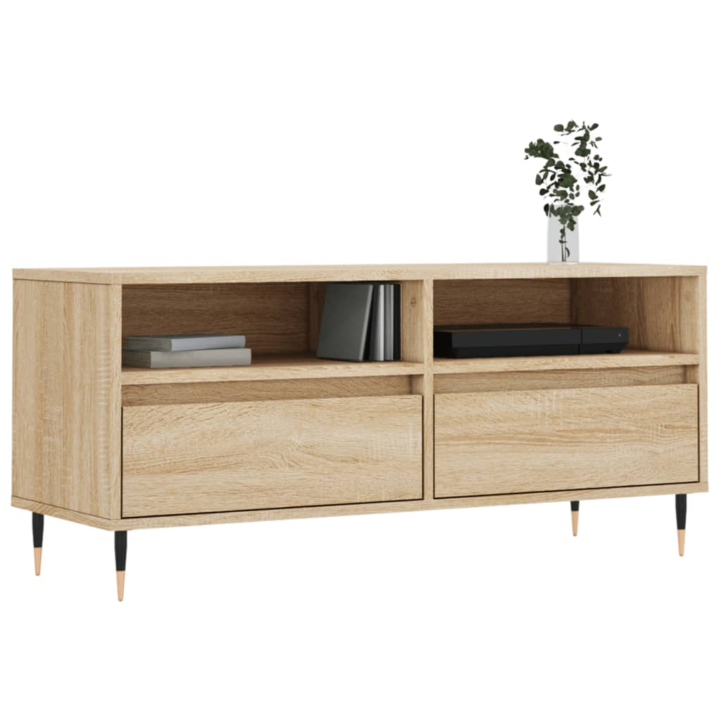 Tv Skříňka Dub Sonoma 100 X 34,5 X 44,5 Cm Kompozitní Dřevo