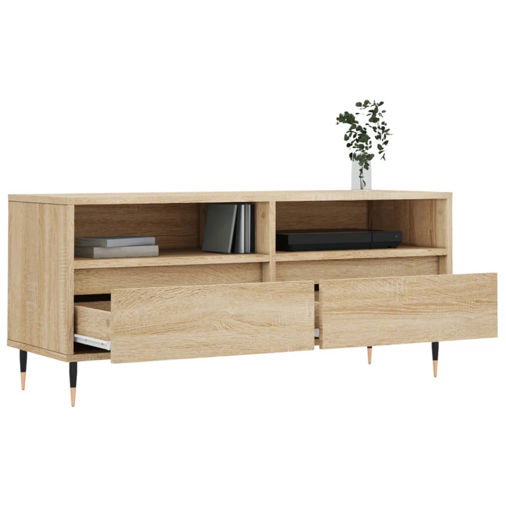 Tv Skříňka Dub Sonoma 100 X 34,5 X 44,5 Cm Kompozitní Dřevo