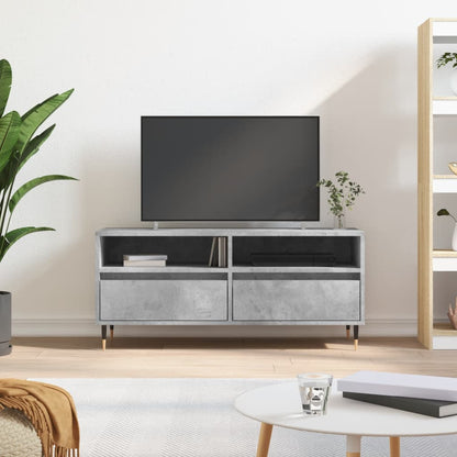 Tv Skříňka Šedá Sonoma 100 X 34,5 X 44,5 Cm Kompozitní Dřevo