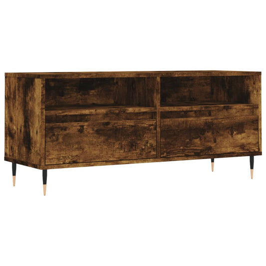Tv Skříňka Kouřový Dub 100 X 34,5 X 44,5 Cm Kompozitní Dřevo