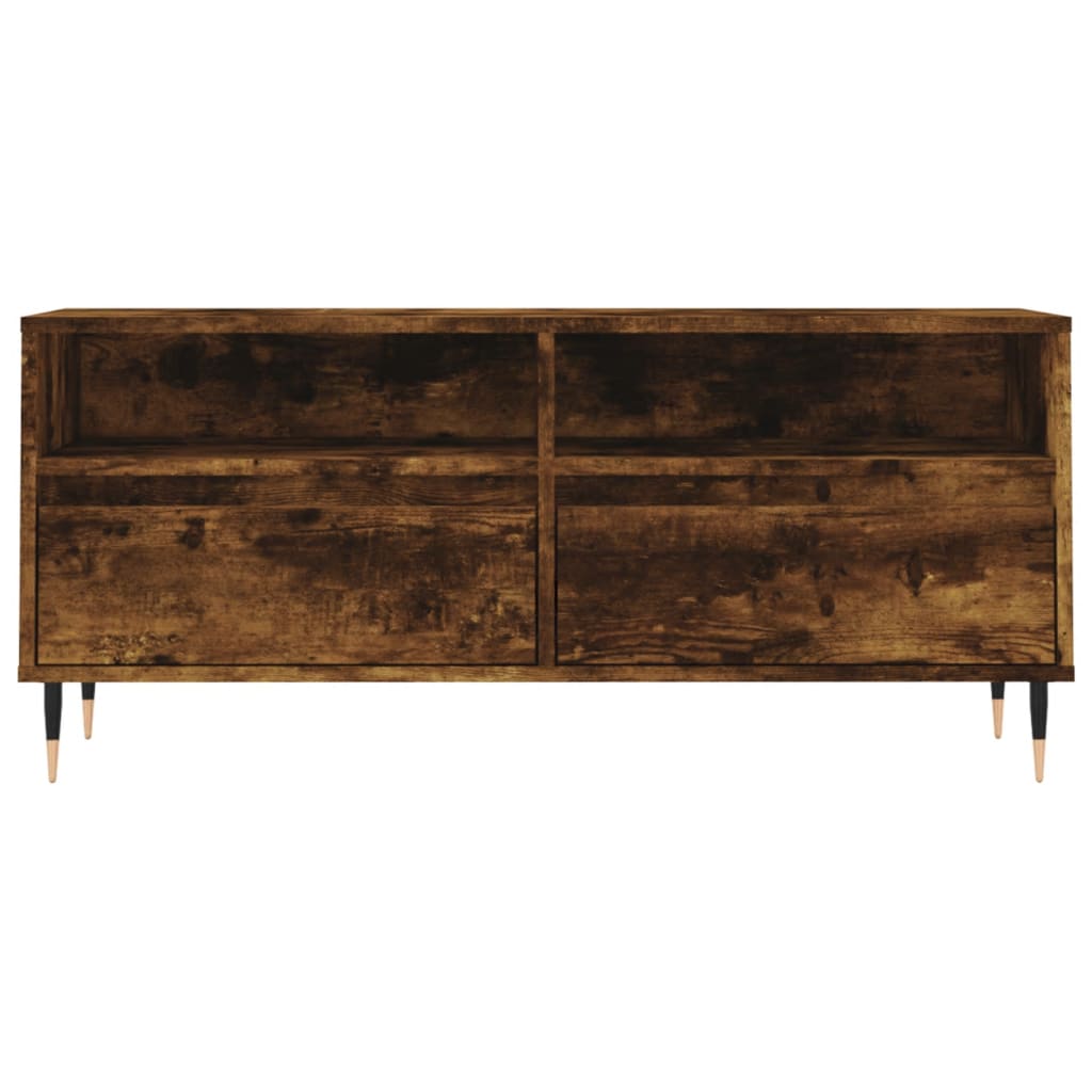 Tv Skříňka Kouřový Dub 100 X 34,5 X 44,5 Cm Kompozitní Dřevo