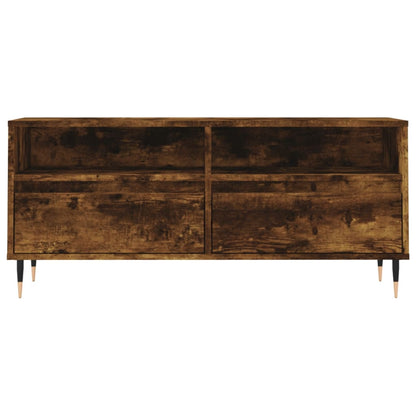 Tv Skříňka Kouřový Dub 100 X 34,5 X 44,5 Cm Kompozitní Dřevo