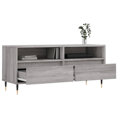Tv Skříňka Šedá Sonoma 100 X 34,5 X 44,5 Cm Kompozitní Dřevo