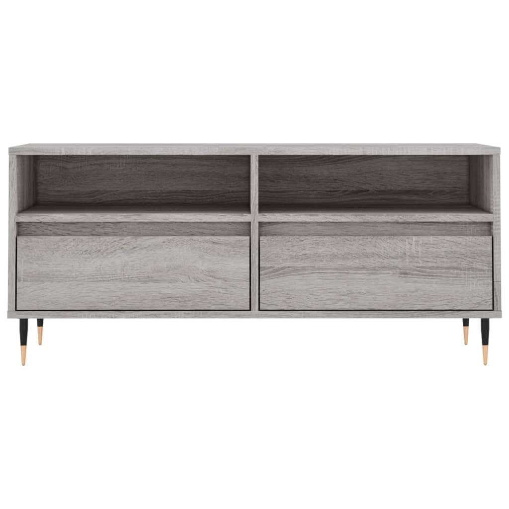 Tv Skříňka Šedá Sonoma 100 X 34,5 X 44,5 Cm Kompozitní Dřevo