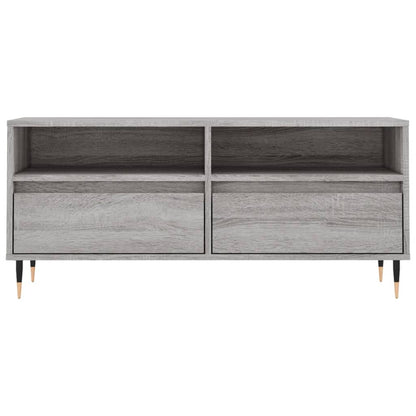 Tv Skříňka Šedá Sonoma 100 X 34,5 X 44,5 Cm Kompozitní Dřevo