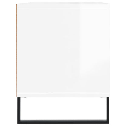 Tv Skříňka Bílá Vysoký Lesk 100X34,5X44,5 Cm Kompozitní Dřevo