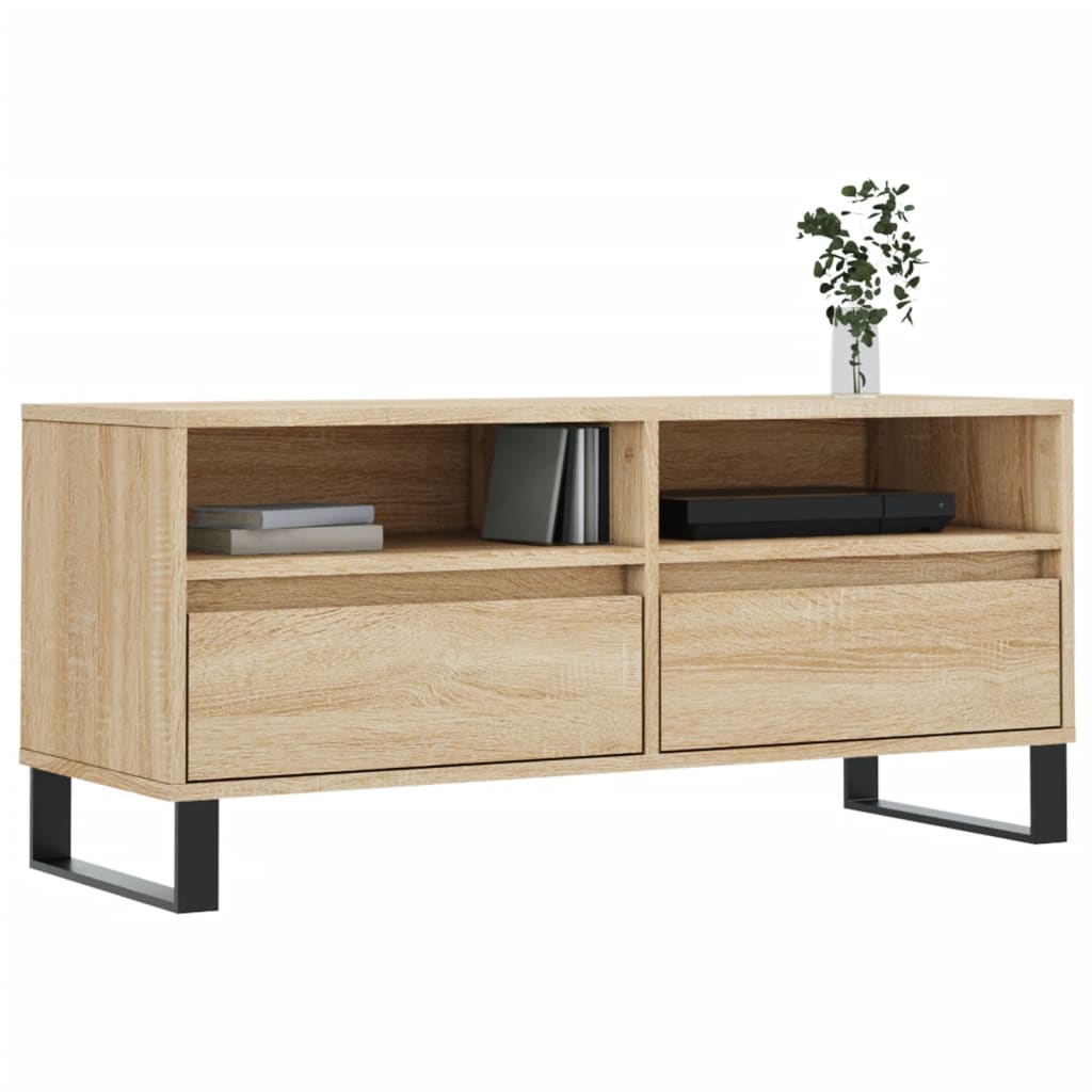 Tv Skříňka Dub Sonoma 100 X 34,5 X 44,5 Cm Kompozitní Dřevo