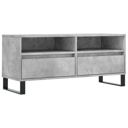 Tv Skříňka Betonově Šedá 100 X 34,5 X 44,5 Cm Kompozitní Dřevo