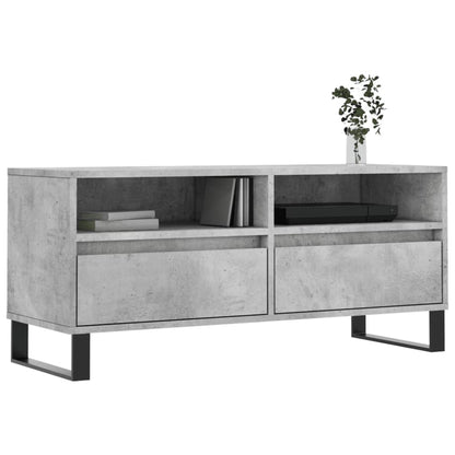 Tv Skříňka Betonově Šedá 100 X 34,5 X 44,5 Cm Kompozitní Dřevo