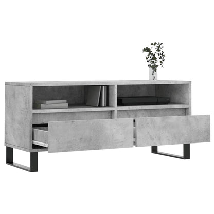 Tv Skříňka Betonově Šedá 100 X 34,5 X 44,5 Cm Kompozitní Dřevo
