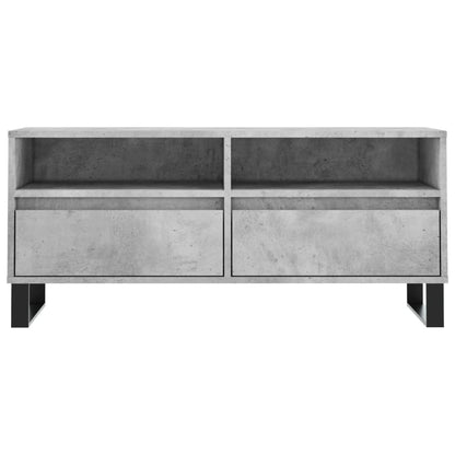 Tv Skříňka Betonově Šedá 100 X 34,5 X 44,5 Cm Kompozitní Dřevo