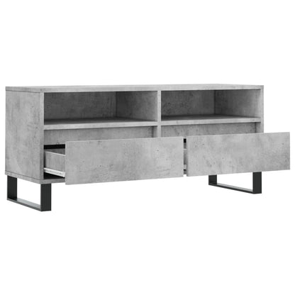 Tv Skříňka Betonově Šedá 100 X 34,5 X 44,5 Cm Kompozitní Dřevo