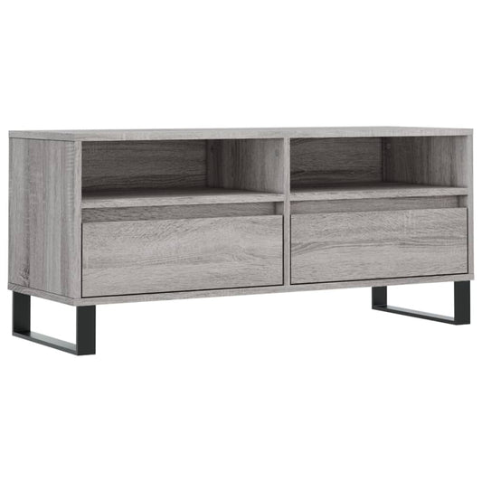 Tv Skříňka Šedá Sonoma 100 X 34,5 X 44,5 Cm Kompozitní Dřevo