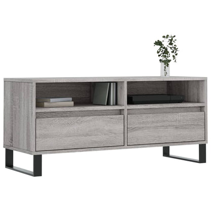 Tv Skříňka Šedá Sonoma 100 X 34,5 X 44,5 Cm Kompozitní Dřevo