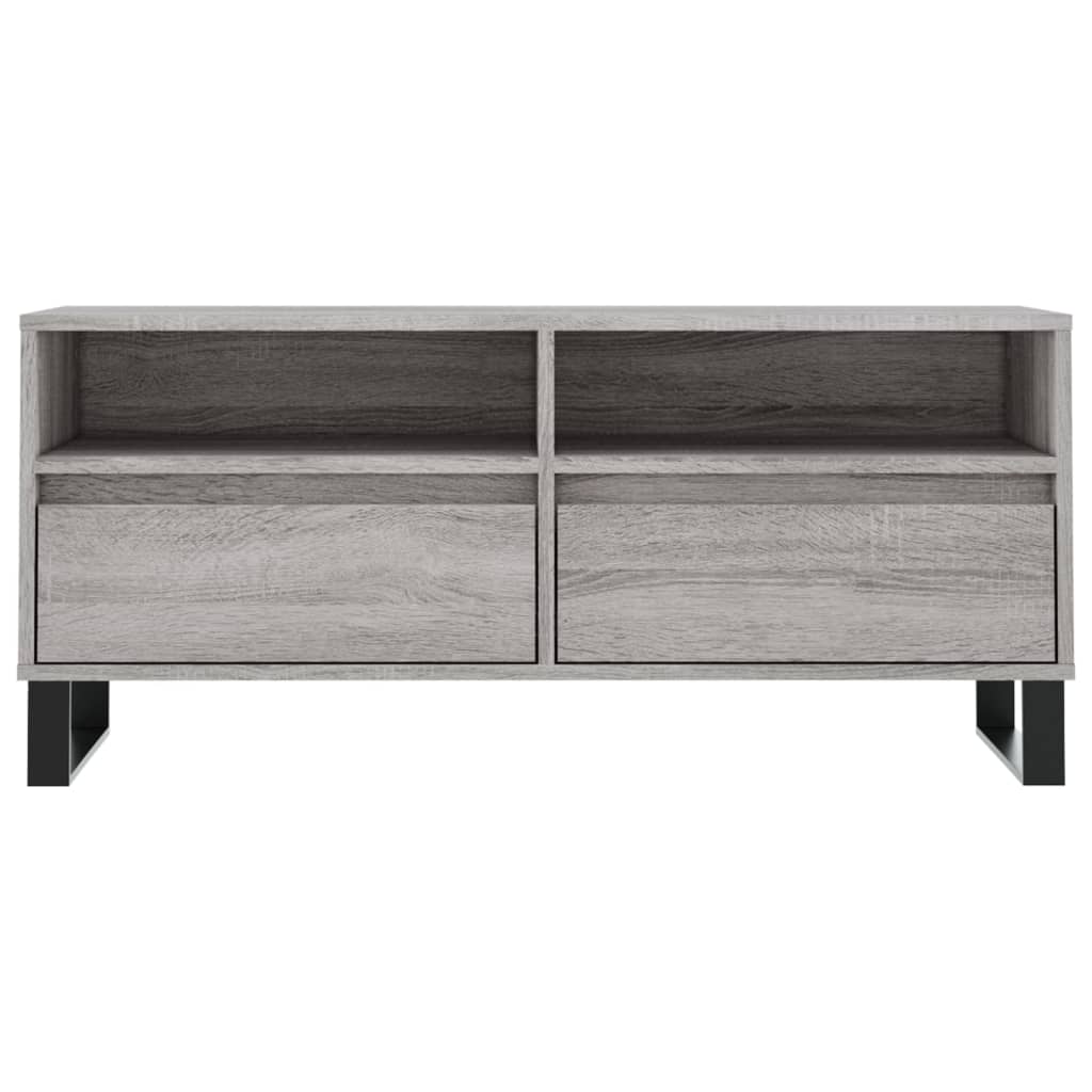 Tv Skříňka Šedá Sonoma 100 X 34,5 X 44,5 Cm Kompozitní Dřevo