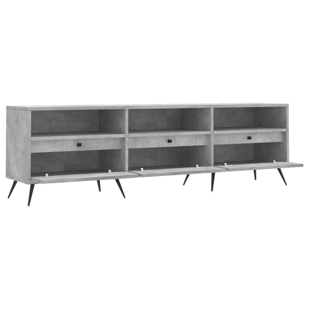 Tv Skříňka Betonově Šedá 150 X 30 X 44,5 Cm Kompozitní Dřevo