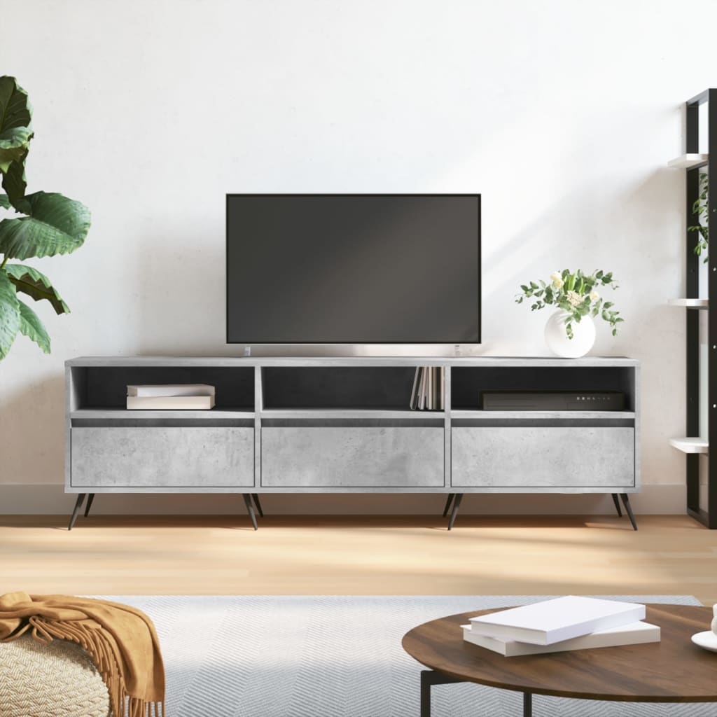 Tv Skříňka Betonově Šedá 150 X 30 X 44,5 Cm Kompozitní Dřevo
