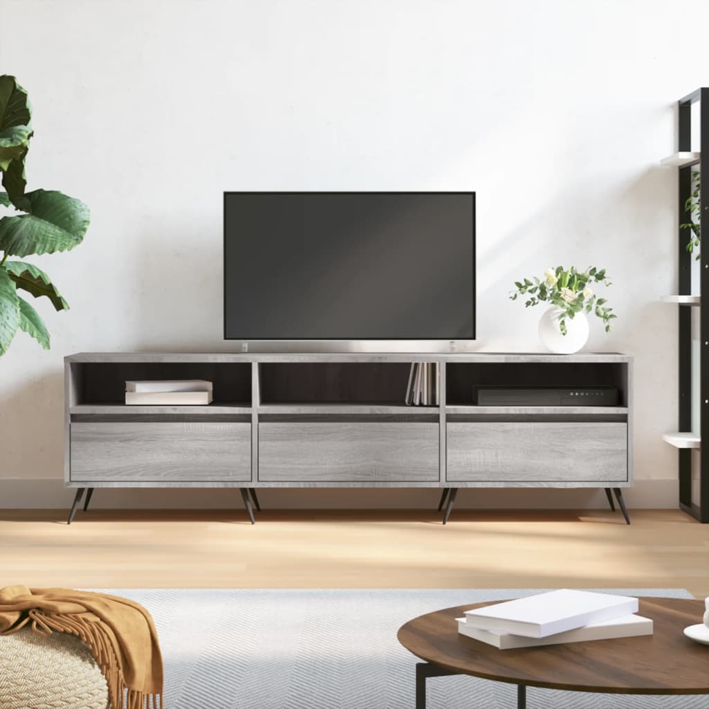 Tv Skříňka Betonově Šedá 150 X 30 X 44,5 Cm Kompozitní Dřevo