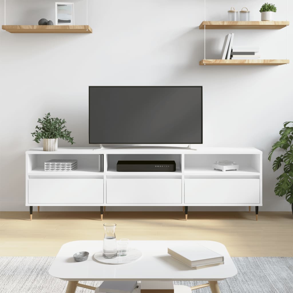 Tv Skříňka Šedá Sonoma 150 X 30 X 44,5 Cm Kompozitní Dřevo