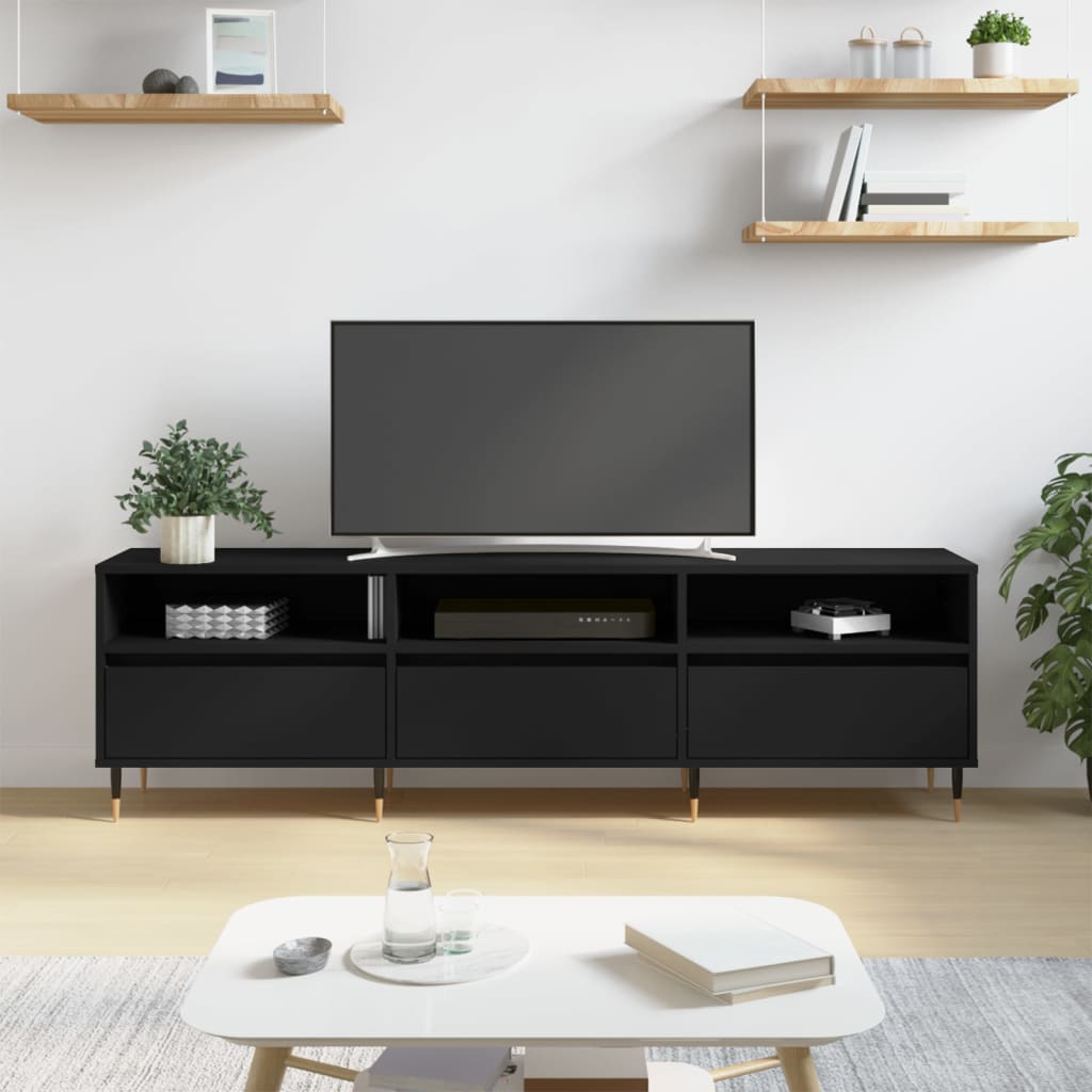 Tv Skříňka Šedá Sonoma 150 X 30 X 44,5 Cm Kompozitní Dřevo