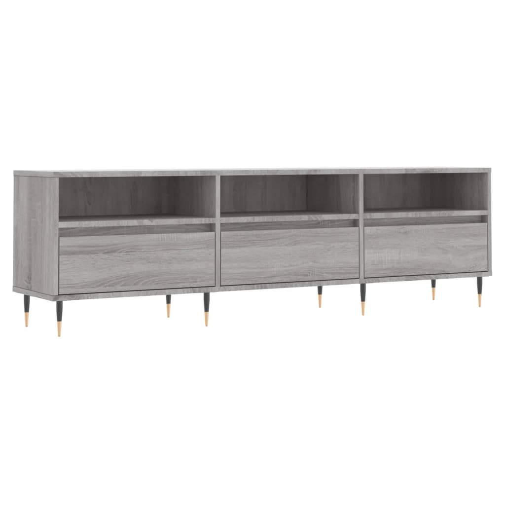 Tv Skříňka Šedá Sonoma 150 X 30 X 44,5 Cm Kompozitní Dřevo
