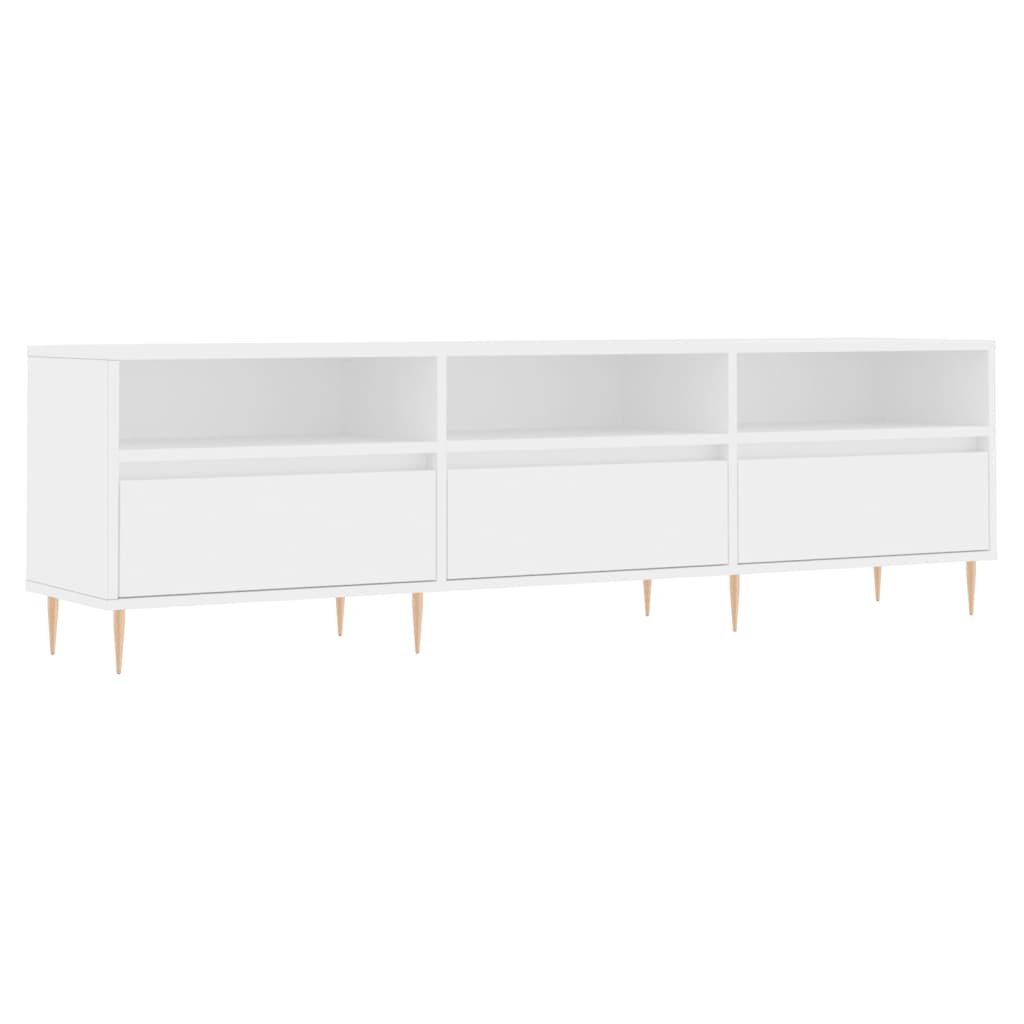 Tv Skříňka Bílá 150 X 30 X 44,5 Cm Kompozitní Dřevo