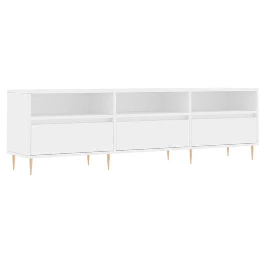 Tv Skříňka Bílá 150 X 30 X 44,5 Cm Kompozitní Dřevo