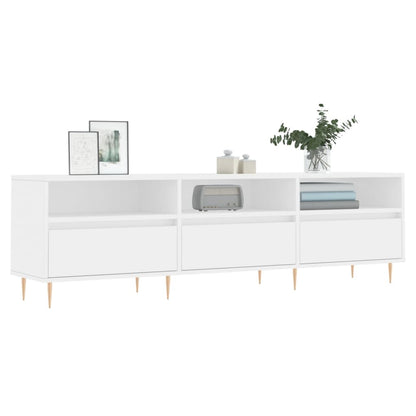 Tv Skříňka Bílá 150 X 30 X 44,5 Cm Kompozitní Dřevo