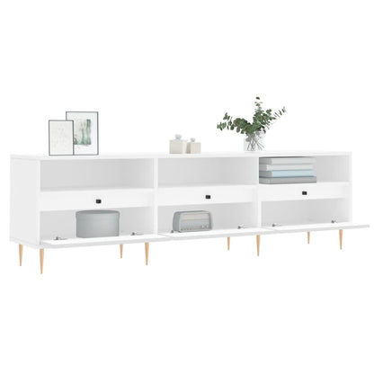 Tv Skříňka Bílá 150 X 30 X 44,5 Cm Kompozitní Dřevo