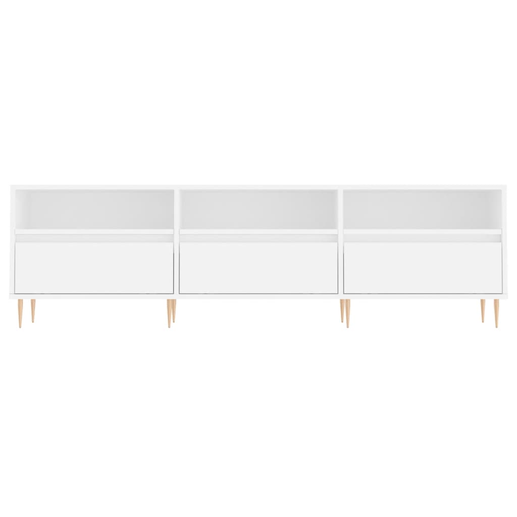 Tv Skříňka Bílá 150 X 30 X 44,5 Cm Kompozitní Dřevo