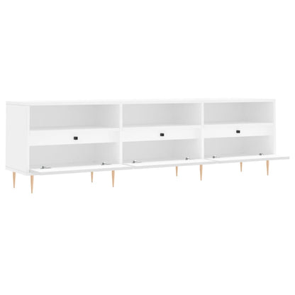 Tv Skříňka Bílá 150 X 30 X 44,5 Cm Kompozitní Dřevo