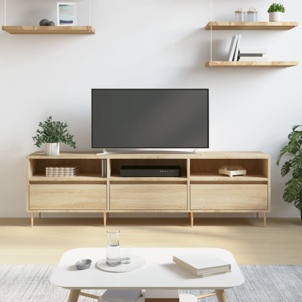 Tv Skříňka Dub Sonoma 150 X 30 X 44,5 Cm Kompozitní Dřevo