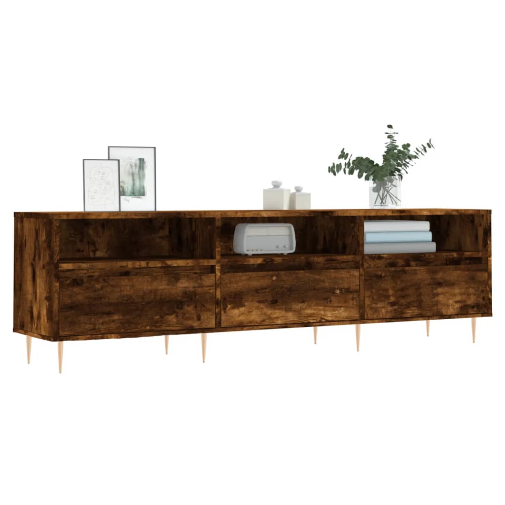 Tv Skříňka Kouřový Dub 150 X 30 X 44,5 Cm Kompozitní Dřevo