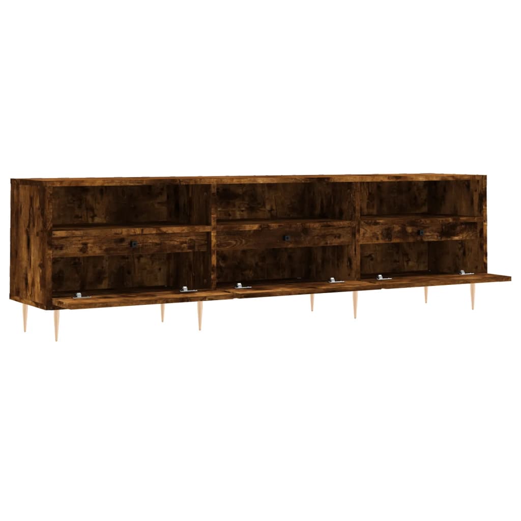 Tv Skříňka Kouřový Dub 150 X 30 X 44,5 Cm Kompozitní Dřevo