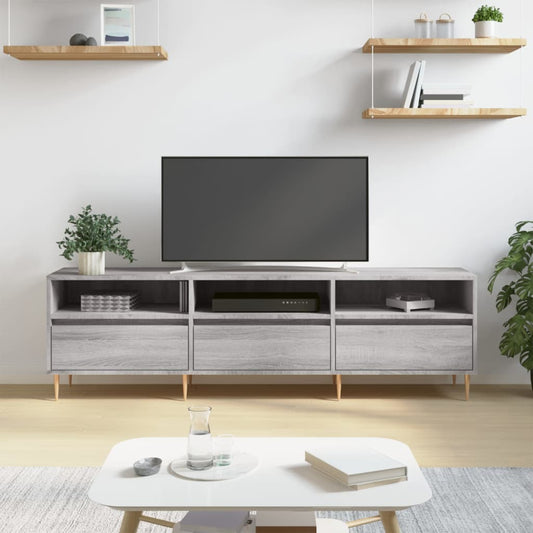 Tv Skříňka Šedá Sonoma 150 X 30 X 44,5 Cm Kompozitní Dřevo