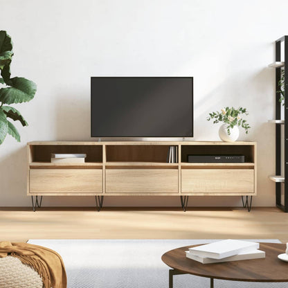 Tv Skříňka Šedá Sonoma 150 X 30 X 44,5 Cm Kompozitní Dřevo