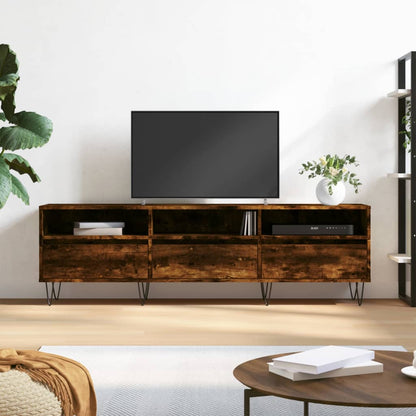Tv Skříňka Šedá Sonoma 150 X 30 X 44,5 Cm Kompozitní Dřevo