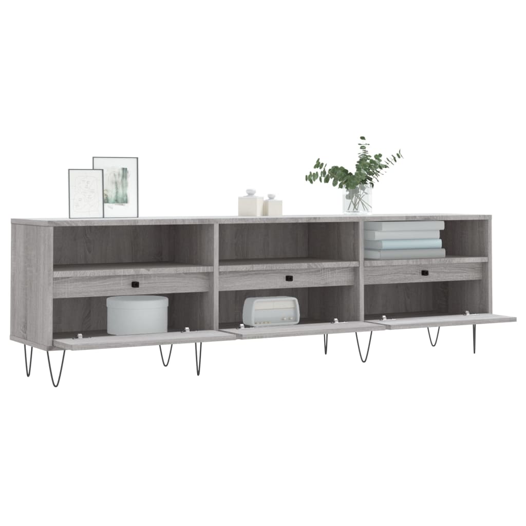 Tv Skříňka Šedá Sonoma 150 X 30 X 44,5 Cm Kompozitní Dřevo
