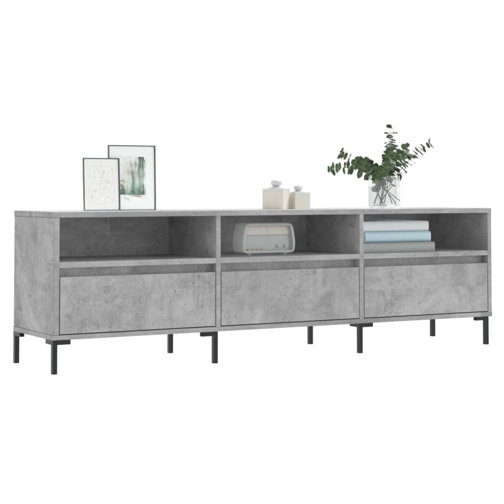 Tv Skříňka Betonově Šedá 150 X 30 X 44,5 Cm Kompozitní Dřevo