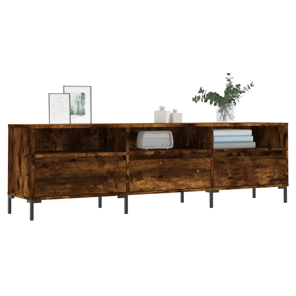 Tv Skříňka Kouřový Dub 150 X 30 X 44,5 Cm Kompozitní Dřevo