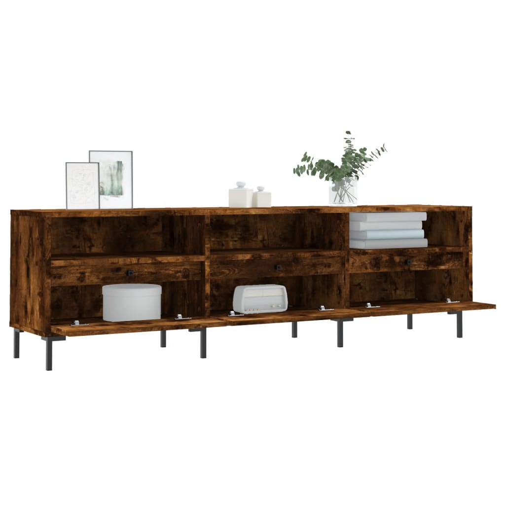 Tv Skříňka Kouřový Dub 150 X 30 X 44,5 Cm Kompozitní Dřevo