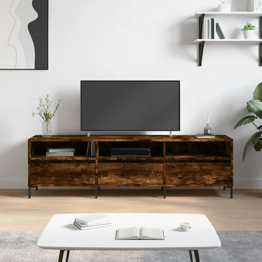 Tv Skříňka Kouřový Dub 150 X 30 X 44,5 Cm Kompozitní Dřevo
