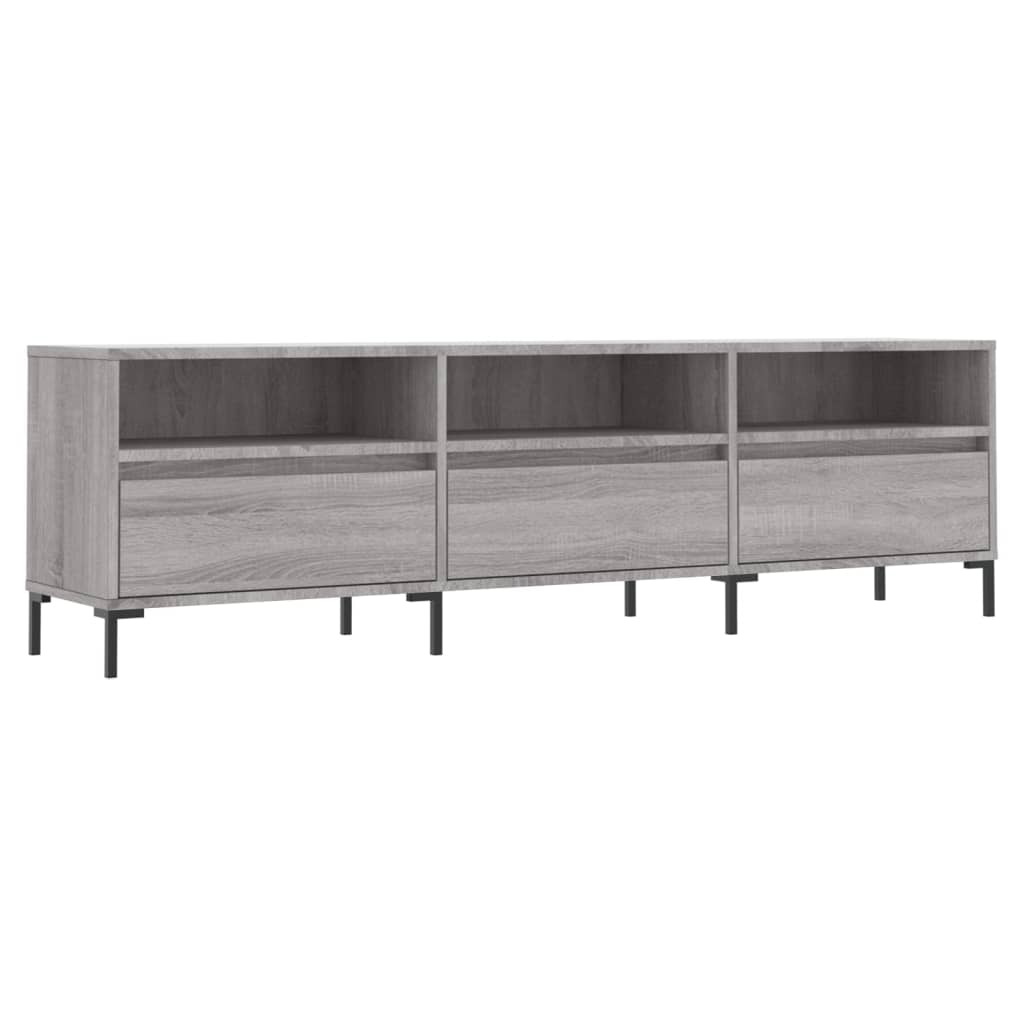 Tv Skříňka Šedá Sonoma 150 X 30 X 44,5 Cm Kompozitní Dřevo