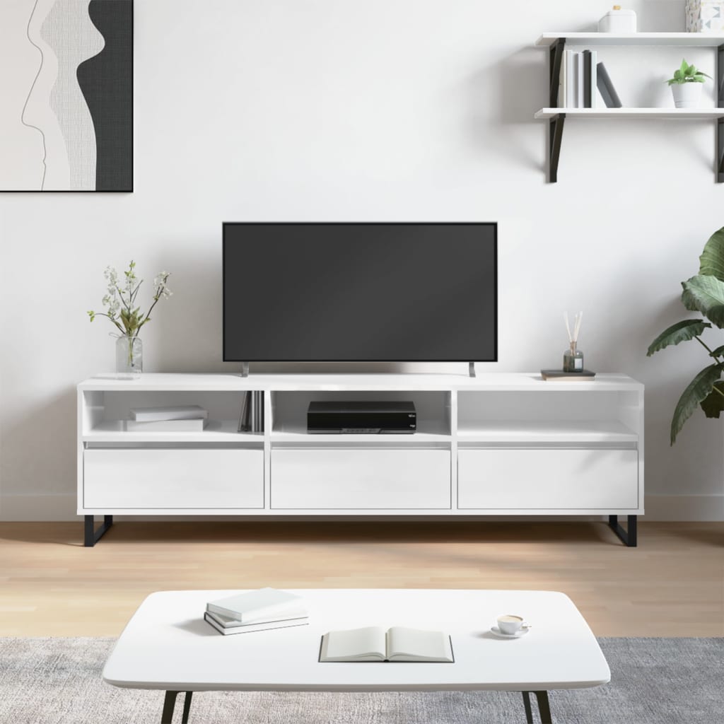 Tv Skříňka 150 X 30 X 44,5 Cm Kompozitní Dřevo