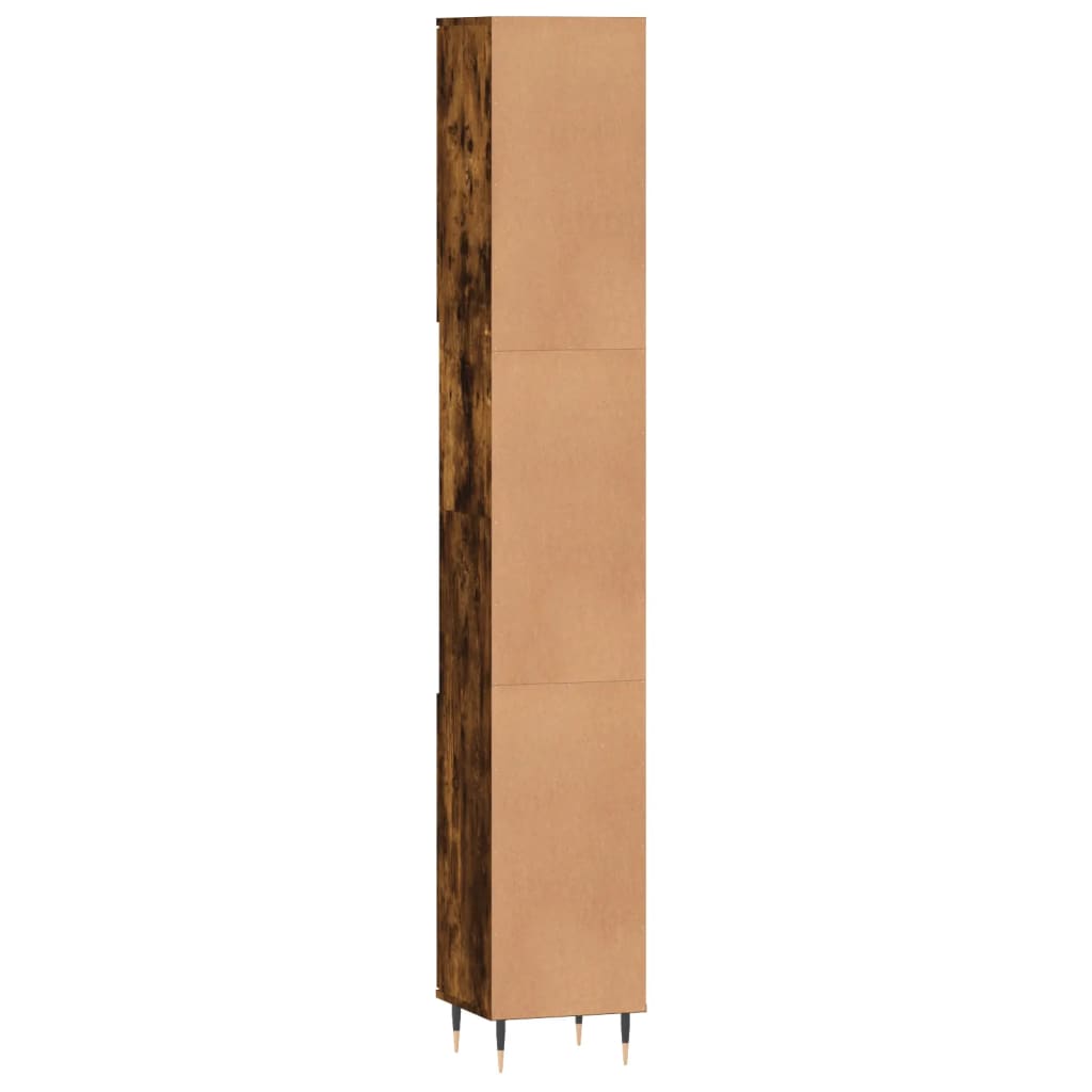 Koupelnová Skříňka 30X30X190 Cm Kompozitní Dřevo