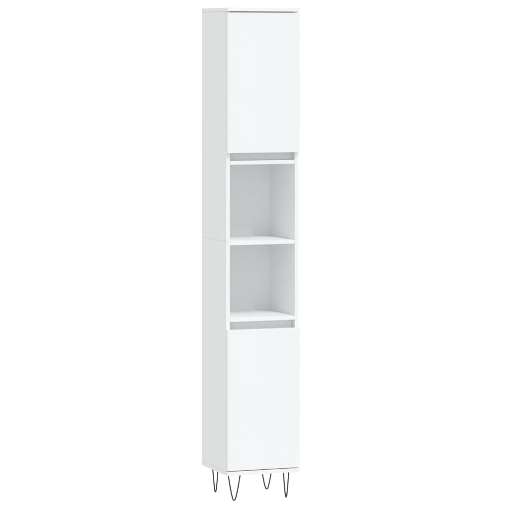 Koupelnová Skříňka 30 X 30 X 190 Cm Kompozitní Dřevo