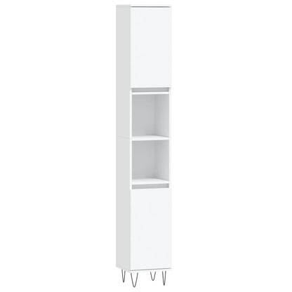 Koupelnová Skříňka 30 X 30 X 190 Cm Kompozitní Dřevo
